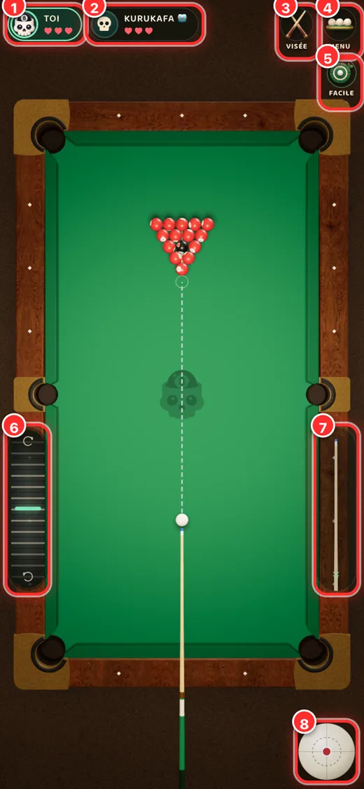 Entraînement contre l’ordinateur.